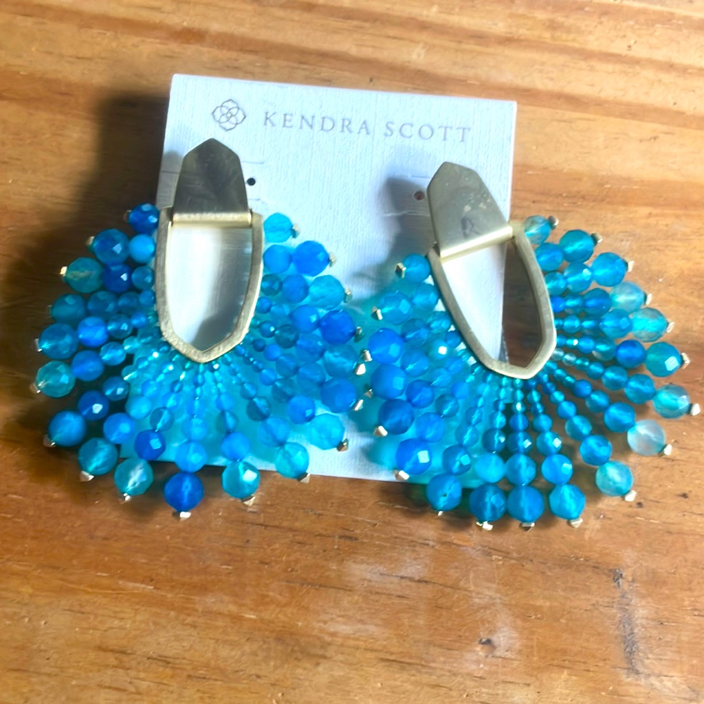 Blue Agate Diane Earrings